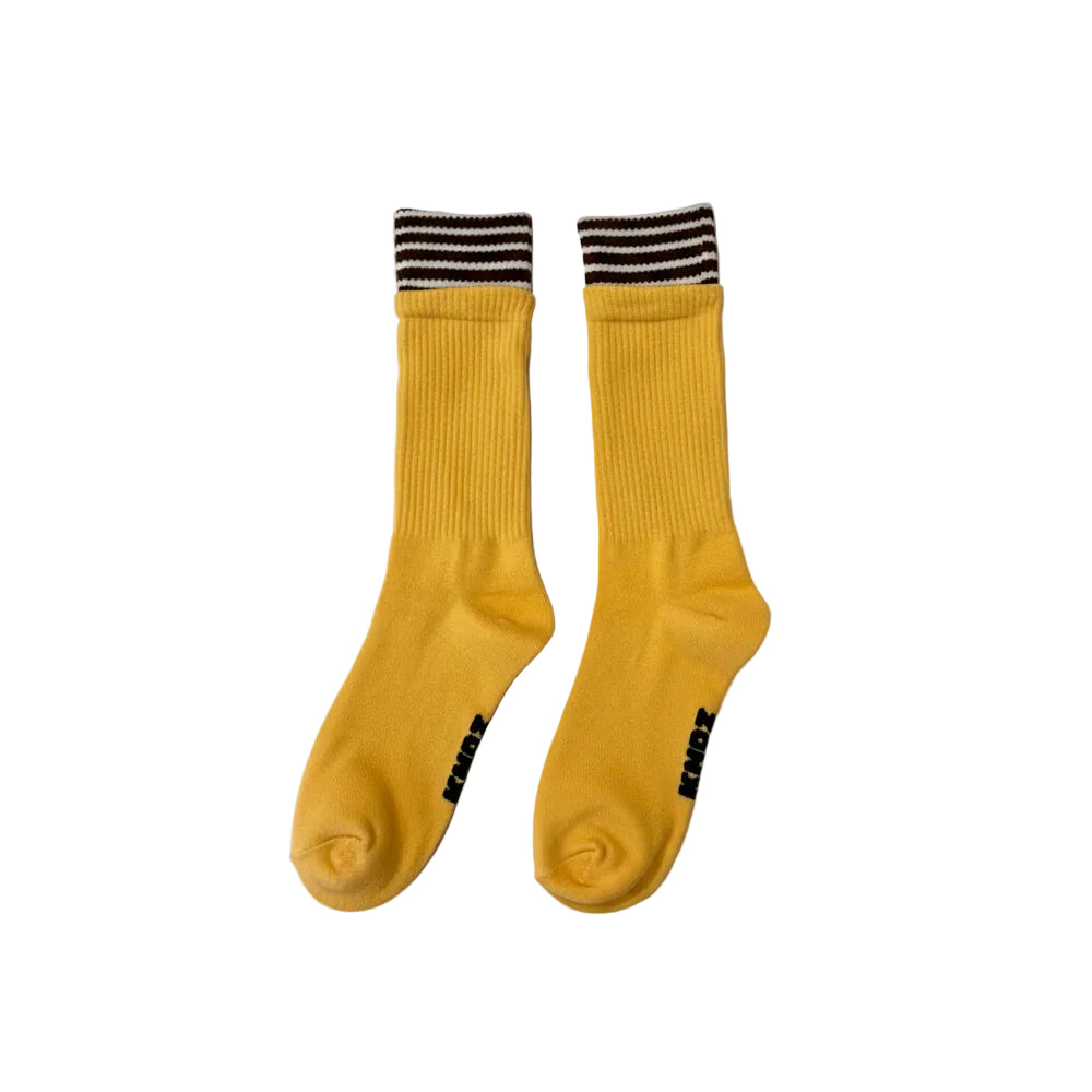 Double Cuff Sock, Mango Stripe