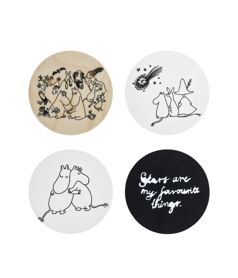 Moomin Coaster, set in tin jar