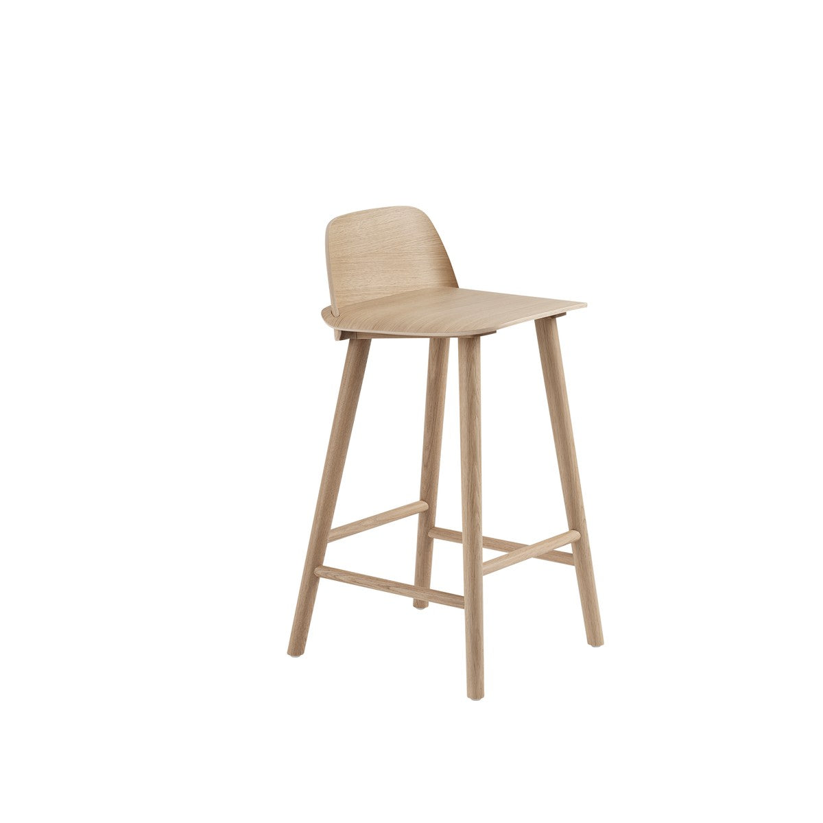 Nerd Stool, Natural Oak 65 cm