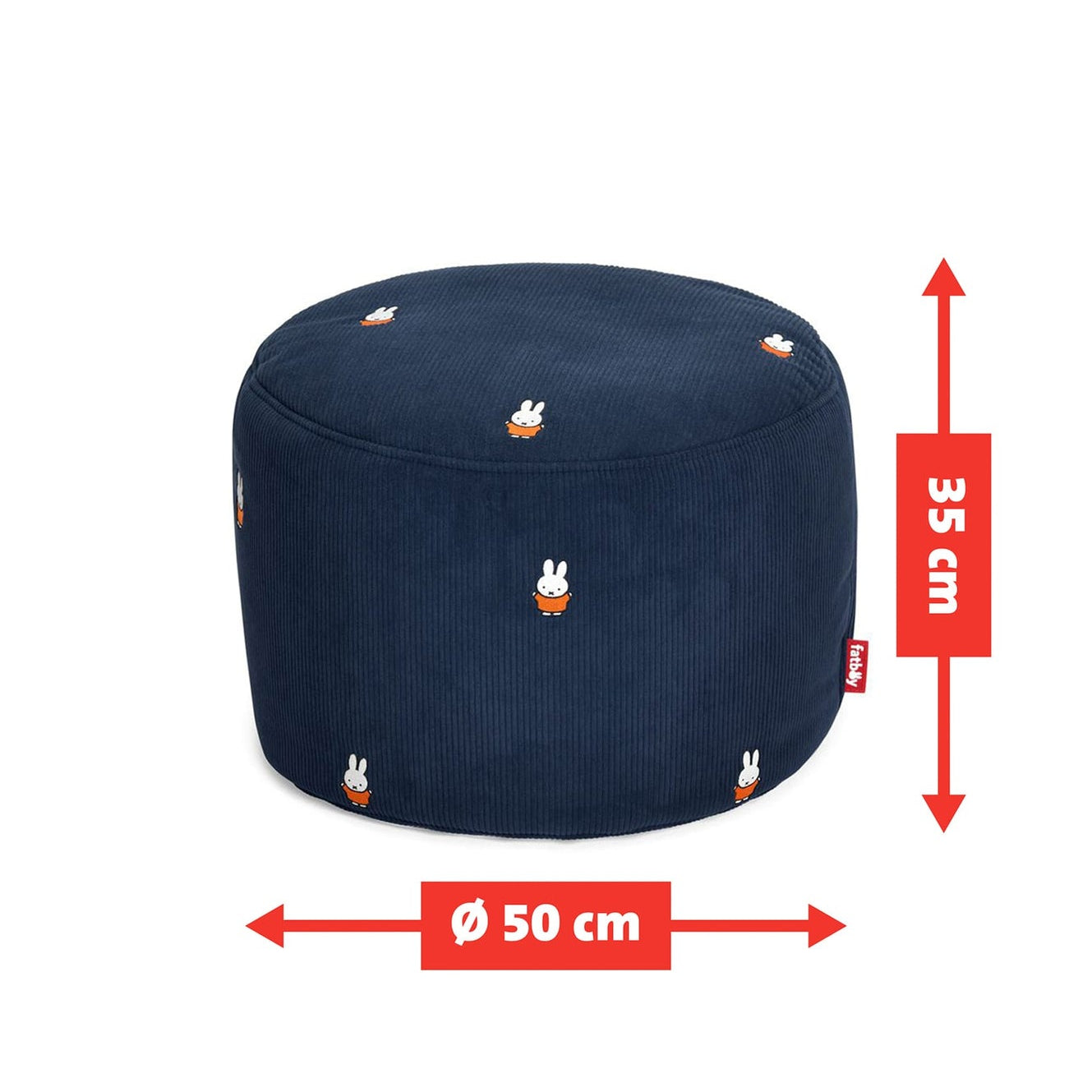 Point Cord x Miffy Pouf - Deep Blue