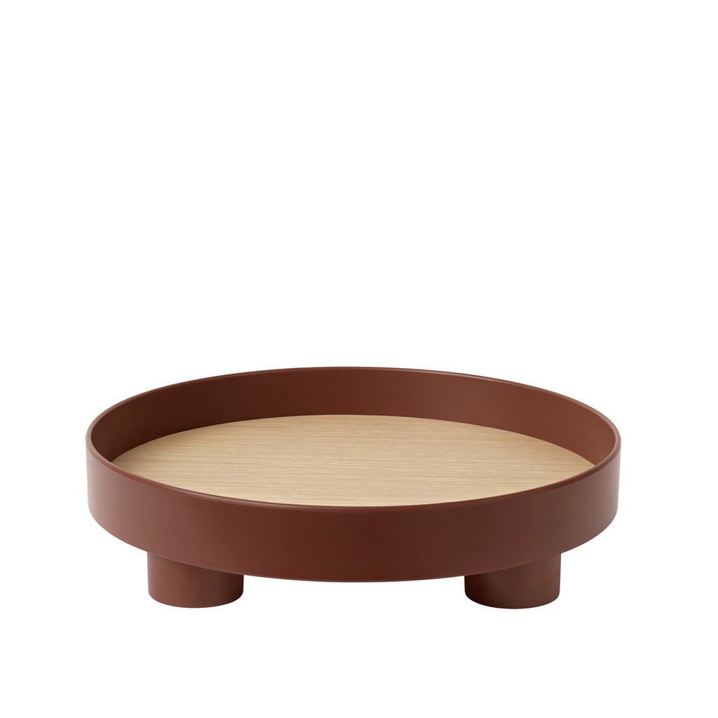 Platform Tray,  Dark Red