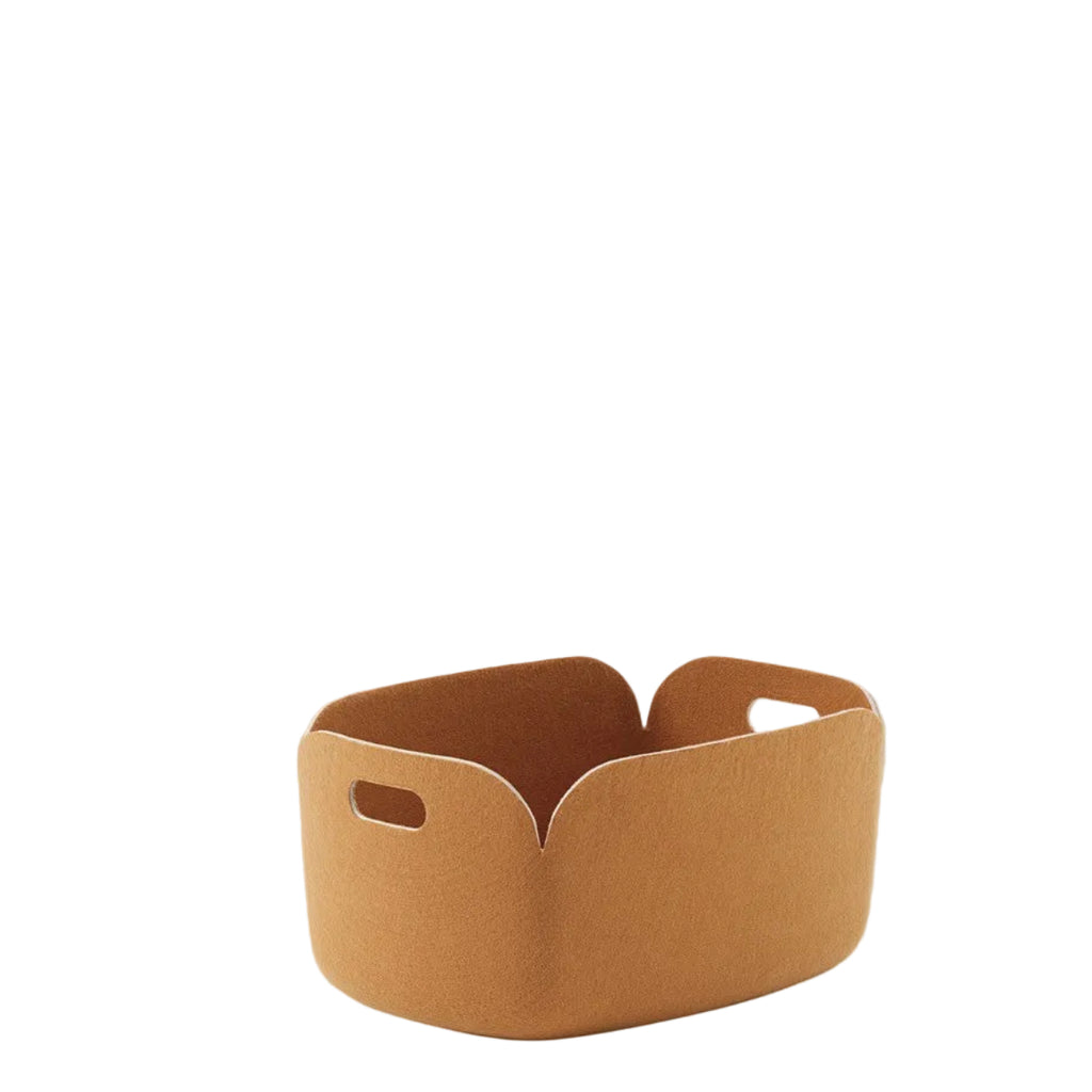 Restore Felt Storage Basket, Burnt Orange