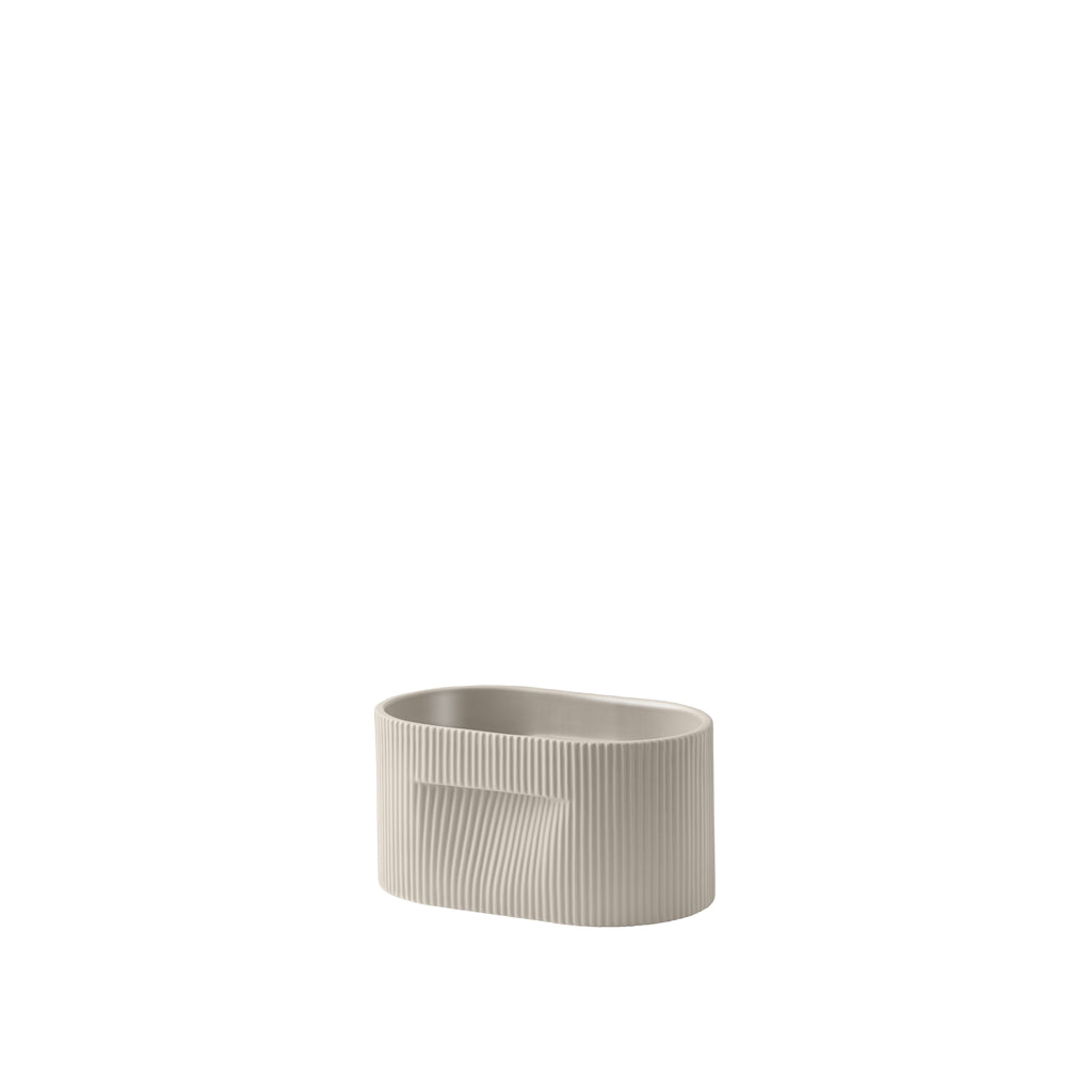 Ridge Planter, Beige, 5"