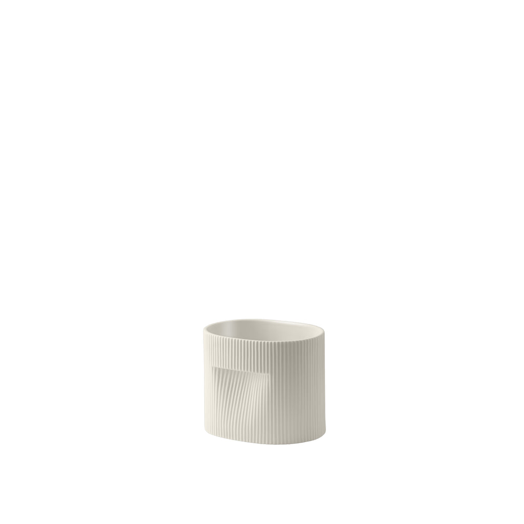 Ridge Planter, Off white, 6"