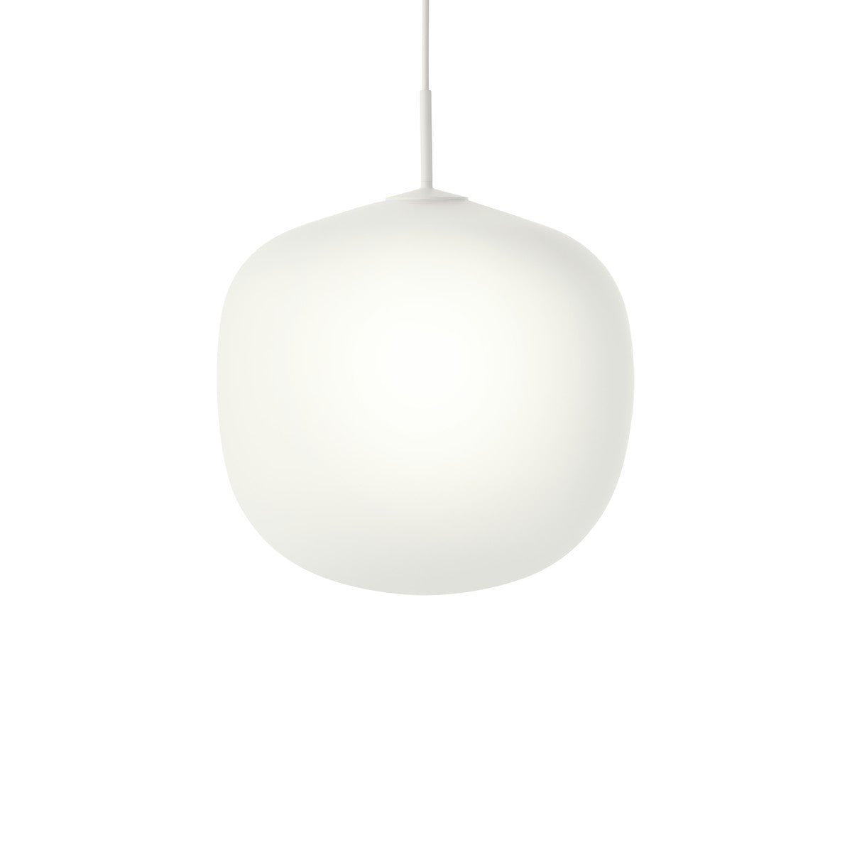 Rime Pendant Light, White, 17.7"