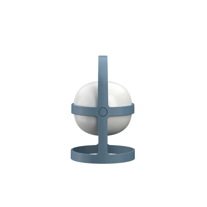 Soft Spot Solar Circular Lamp, H 7.3" Sky Blue