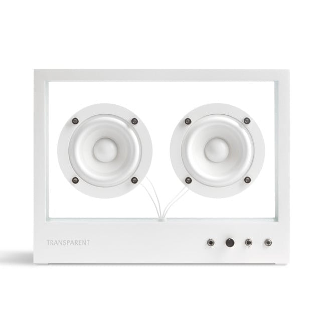 Small Transparent Speaker, White