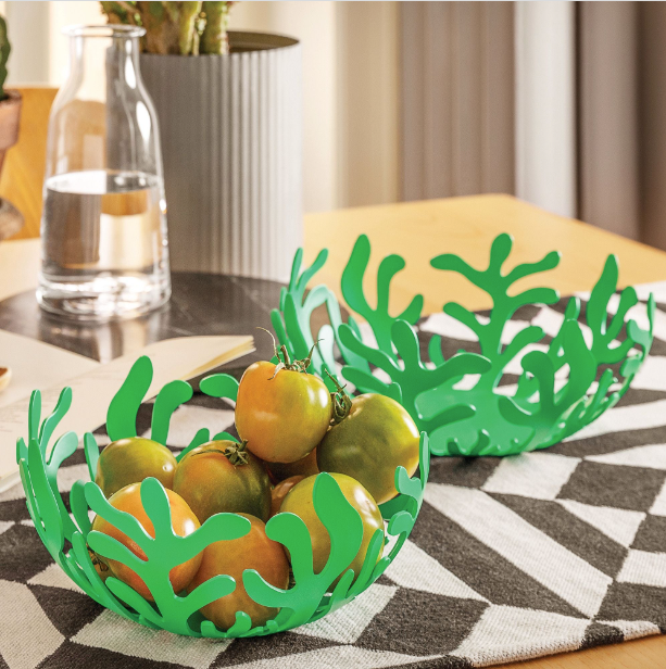 Mediterraneo Fruit Holder, Green, Medium