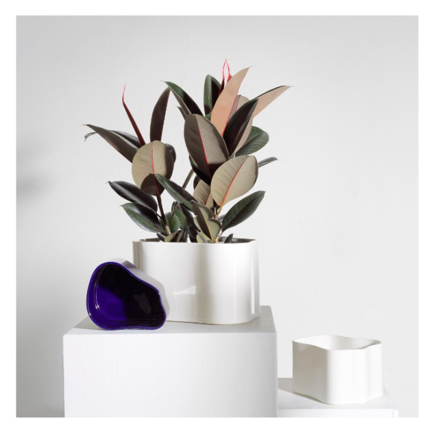 Riihitie Plant Pot, Shape A, Small White