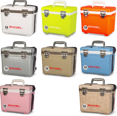 Cooler + Dry Box w/ Strap 7.5 qt - Orange
