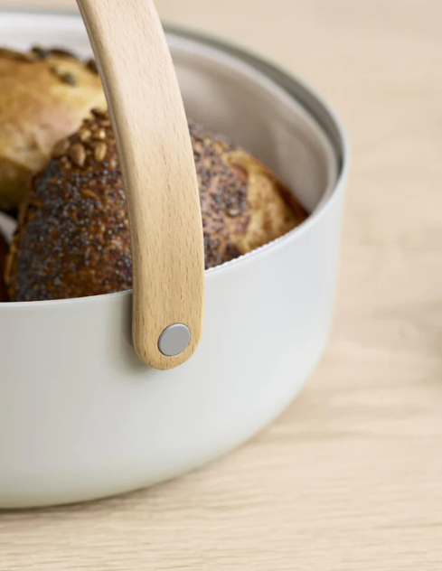 Emma Bread Basket, Grey