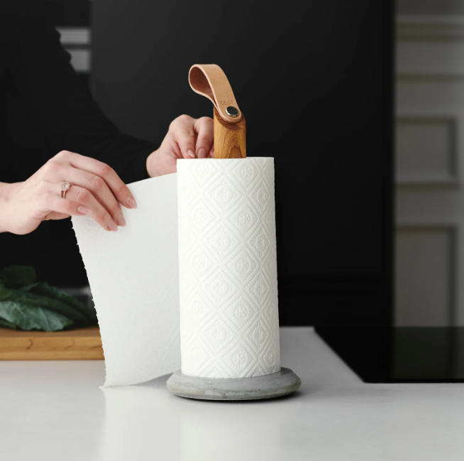 Grab Kitchen Roll Holder, Oak