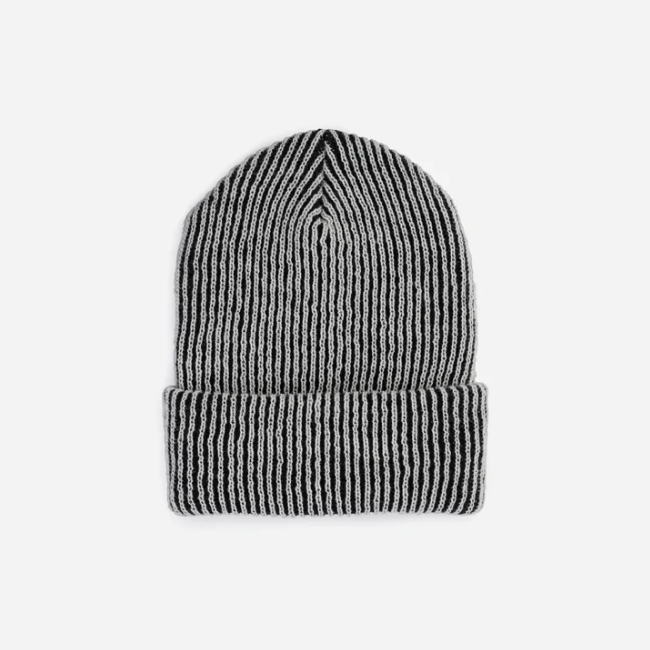 Simple Rib Hat, Black/White