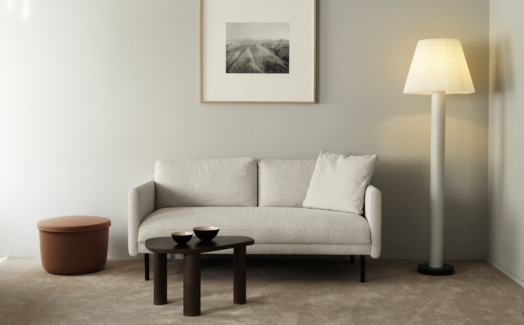 Hide Storage Pouf Large, Grey