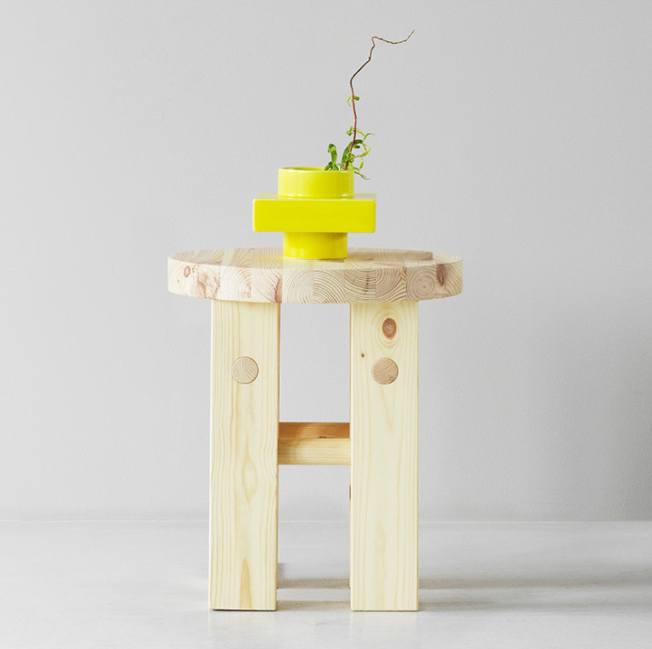 Fyr Stool, Dark Brown