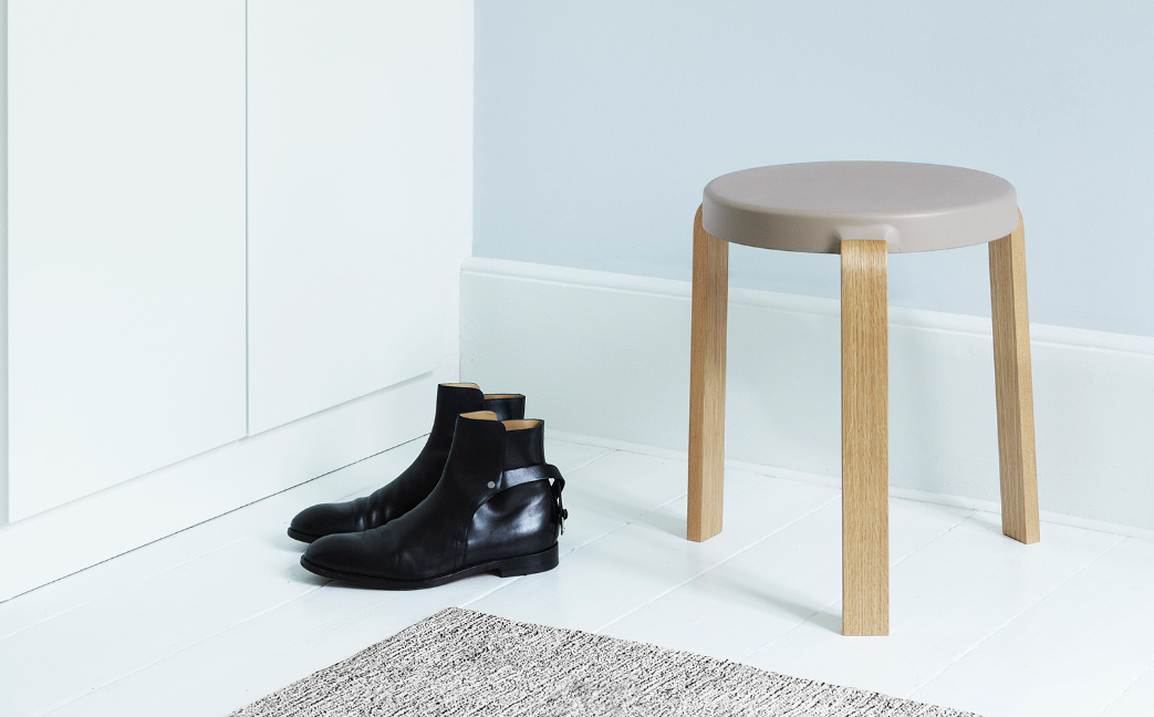 Tap Stool Oak, Grey