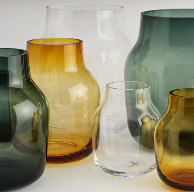 Silent Vase, Dark Green 4.3"
