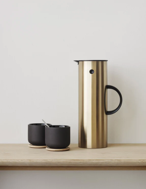 Theo Cup, with Coaster/Lid, Black