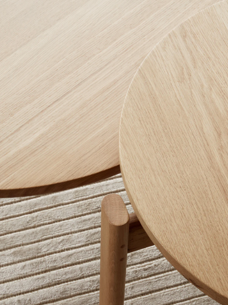 Passage Lounge Table, Medium 27.6", Natural Oak-Stools-Audo-vancouver special