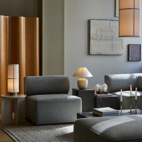 Hashira Pendant Lamp, Large, Raw Finish-Lighting-Audo-vancouver special