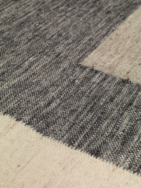 Counter Rug, Charcoal/Off-White, 200 x 300 cm