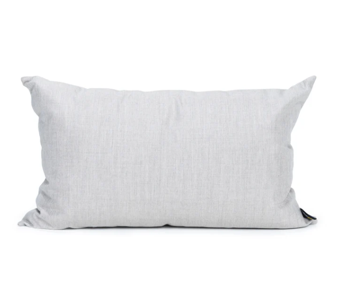 Loll Rectangle Pillow, Cast Silver, 26 x 16"