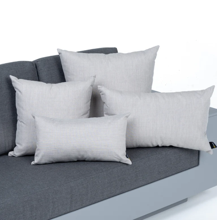 Loll Rectangle Pillow, Cast Charcoal, 20 x 12"