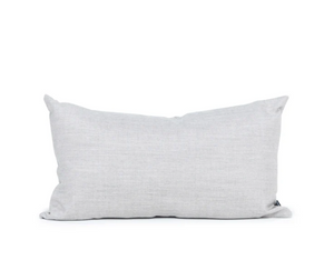 Loll Rectangle Pillow, Cast Silver, 20 x 12"