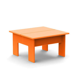 Lollygagger Ottoman/Side Table Sunset Orange