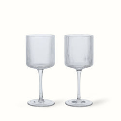 Ripple white wine glasses, set/2, clear