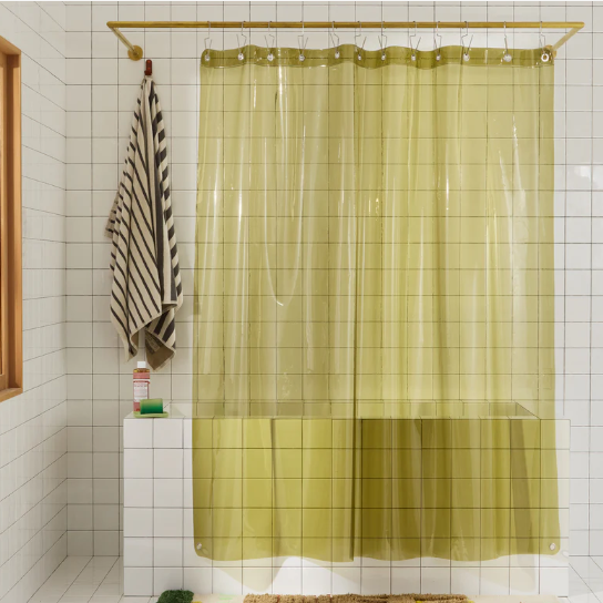 Sun Shower Curtain, Olive