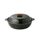 Kinto Kakomi IH Enamel Pot, 68oz, Black