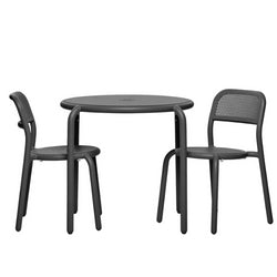 Toní Bistro Set Table + 2 Chairs, Anthracite