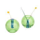 Bubble Vase, Med, Green / Blue