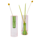 Reversible Glass Vase - Large - Pink / Green