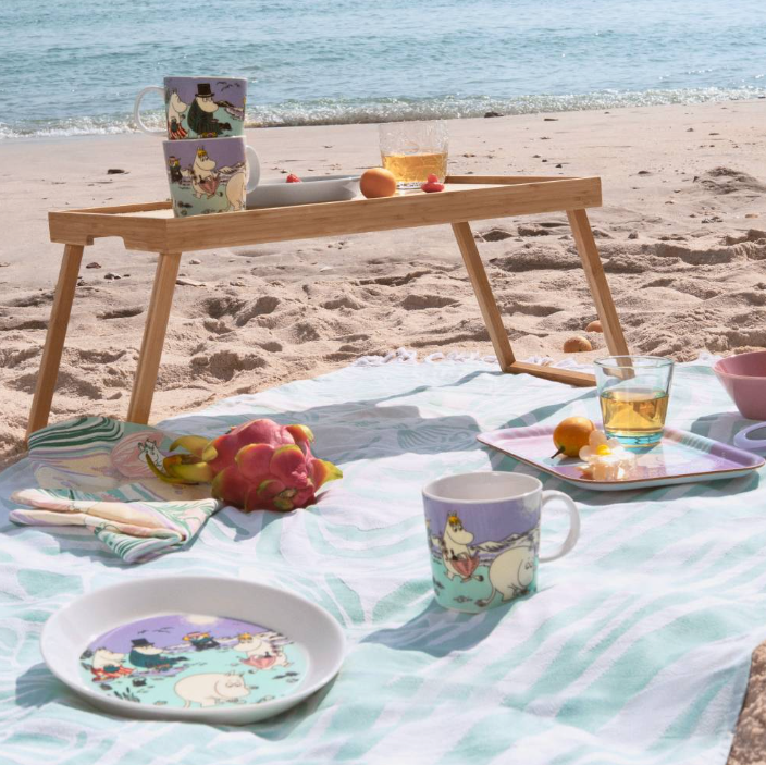 Moomin Tray 27cm x 20cm, Beach Day
