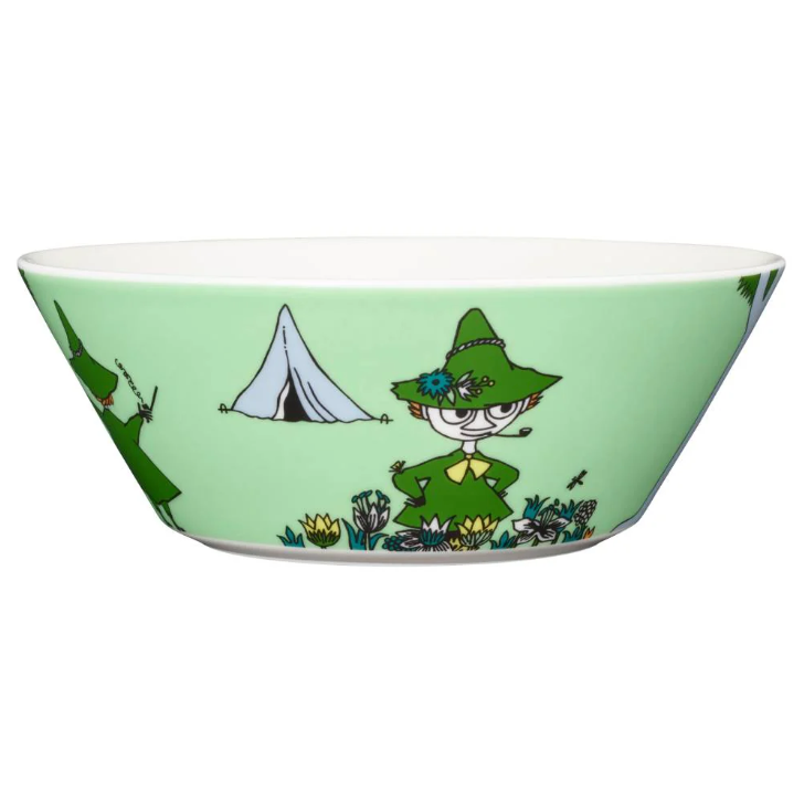 Moomin Bowl 15cm, Snufkin Green