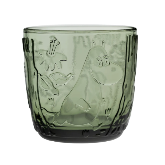Moomin Tumbler 28cl, Pine Green 2pc