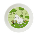 Moomin Plate 19cm, Moomintroll Grassgreen