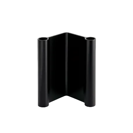 Pair Candleholder, 7" Black