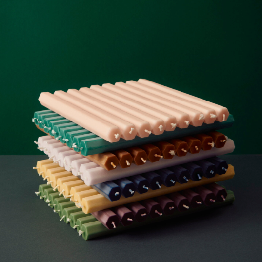 Hexagon Candles, Pastel