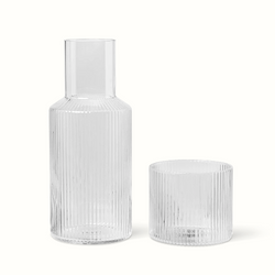 Ripple Carafe Set, Clear, Small
