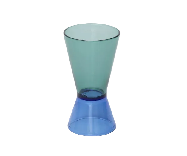 Duo tone, Cocktail Jigger, Teal Blue