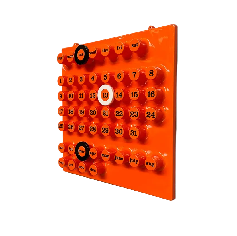 Ring a date Calendar, Orange