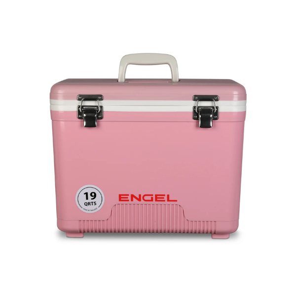 Cooler + Dry Box w/ Strap, 19qt - Pink