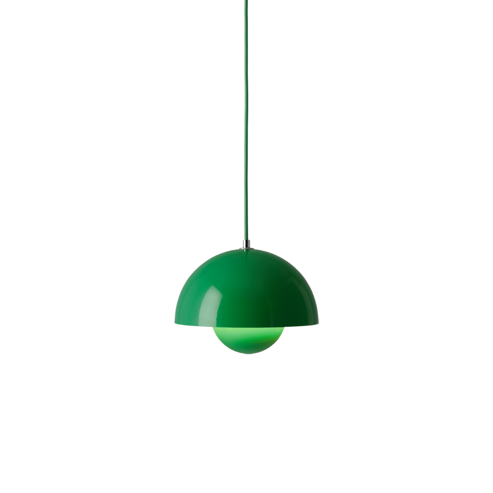 Flowerpot Pendant VP1, Signal Green