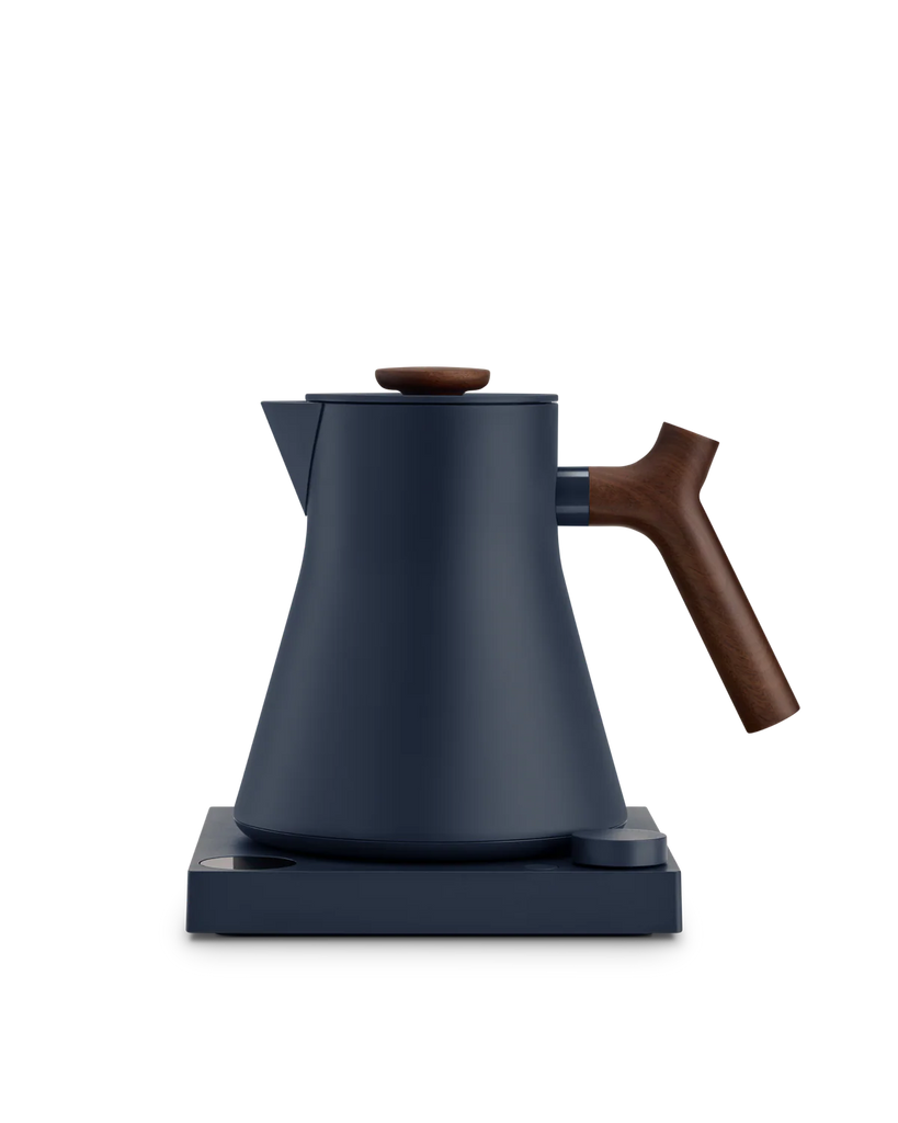 Corvo EKG Pro Electric Kettle, Stone Blue and Walnut