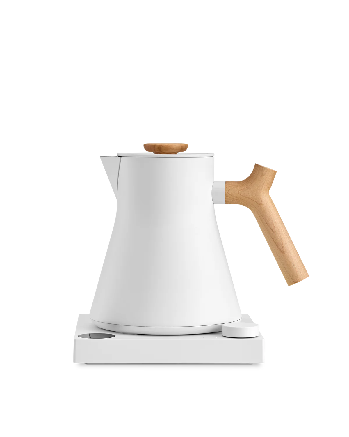 Corvo EKG Pro Electric Kettle, Matte White and Maple