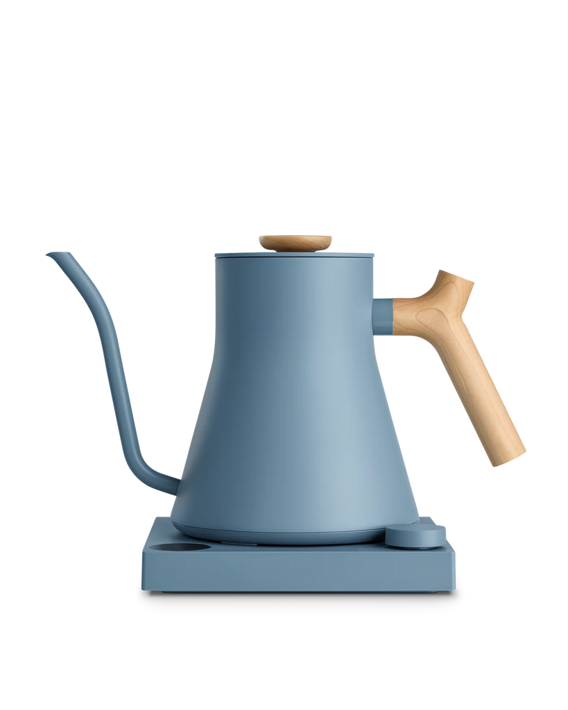 Stagg EKG Pro Electric Kettle, Hazy Blue and Maple