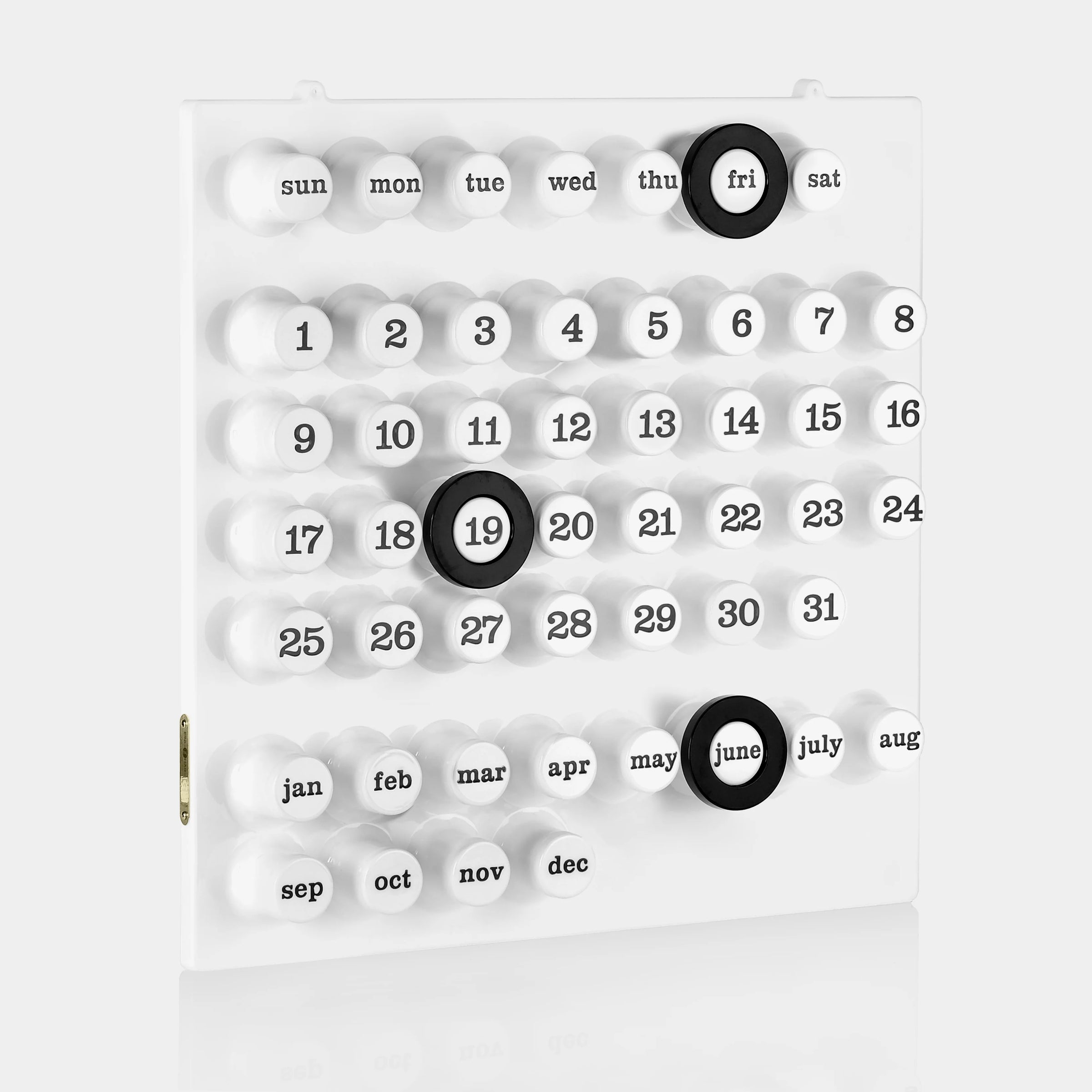 Ring a Date Calendar, White